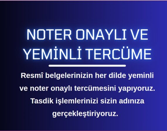 ankara noter onaylı tercüme